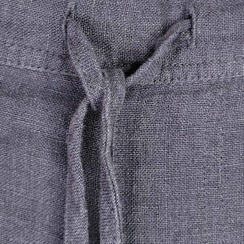 Orvis Womens Bermuda Shorts Linen Drawstring Resort Size Large Blue Gray - Picture 6 of 10